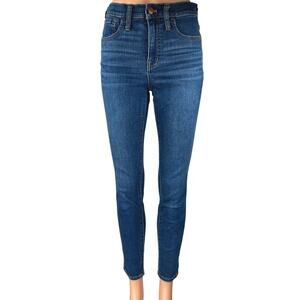 Madewell Roadtripper Women's Blue Mid Rise Skinny Denim Jeans Pants Size 26